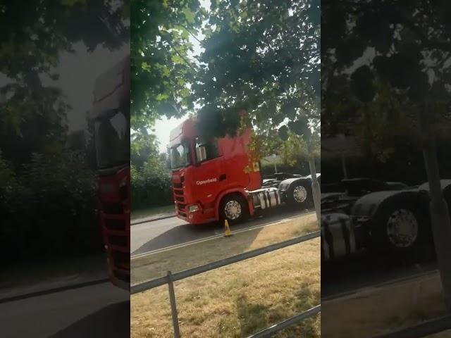 It was clean whilst it lasted in the British weather #lorry #lorrydriving #lorrylife #scania