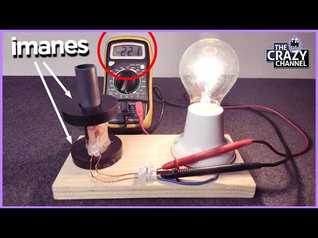 INFINITE ENERGY WITH MAGNETS !! Magnetic induction experiment. Do it yourself | Tutorial