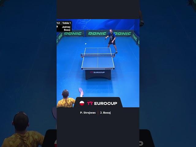 Piotr Strojwas vs  Jedrzej Basaj shorts #tteurocup #tabletennis #tenisstolowy