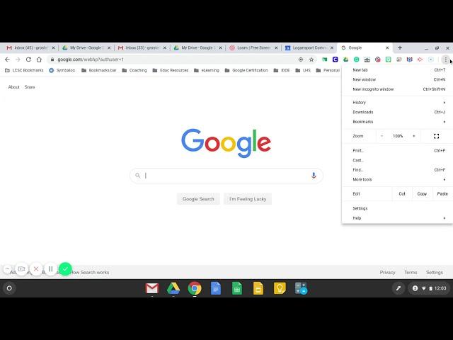 Switching Between Google Accounts in Chromebook