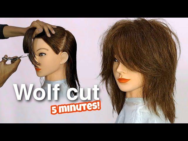 WOLF CUT easy tutorial! DIY