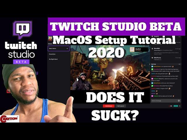 Twitch Studio Beta Tutorial on Mac ( NEW 2020 ) How to Setup | CRAYTON TV