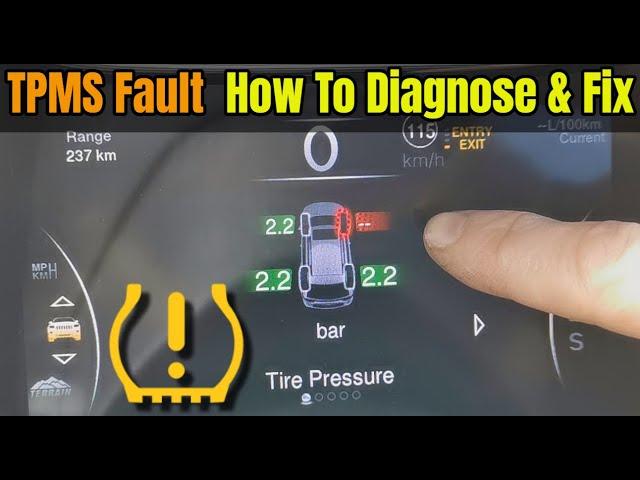 TPMS Fault Found & Fixed - Step By Step Process & System Information