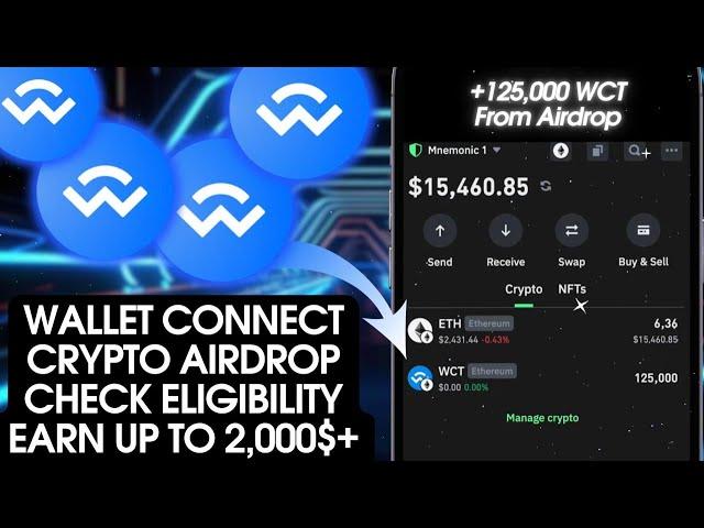 Wallet Connect Airdrop Started Now | Earn Up To 2,000$ WCT | Crypto Airdrop Guide