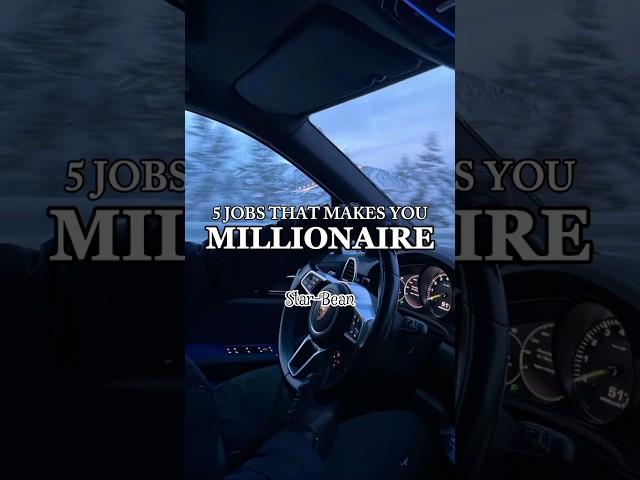 JOBS that makes you millionaire(money mindset) #money #onlinejob #earnmoneyonline #advice#starbean