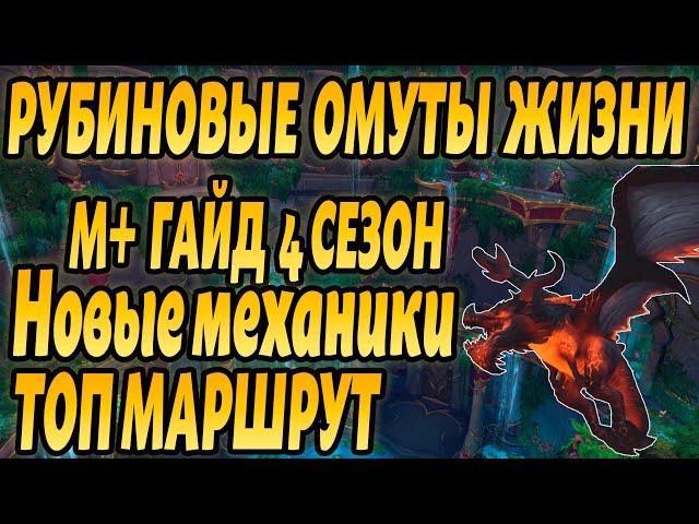 РУБИНОВЫЕ ОМУТЫ ЖИЗНИ ТАКТИКА 4 СЕЗОН World of warcraft Dragonflight ГАЙД РУБИНОВЫЕ ОМУТЫ ЖИЗНИ