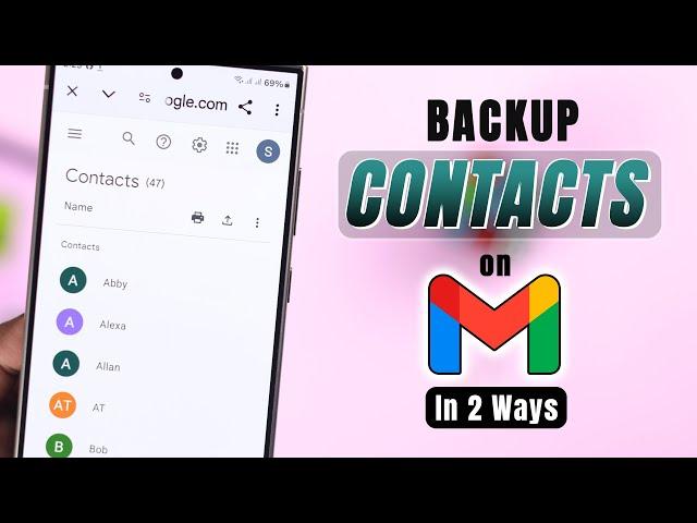 How to Backup Contacts in Gmail on Android! [Save Contacts in Google]