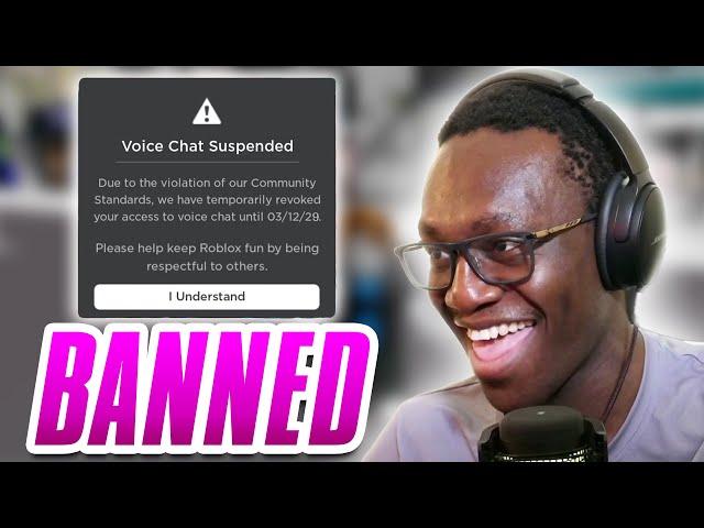 I GOT BANNED ON ROBLOX !!