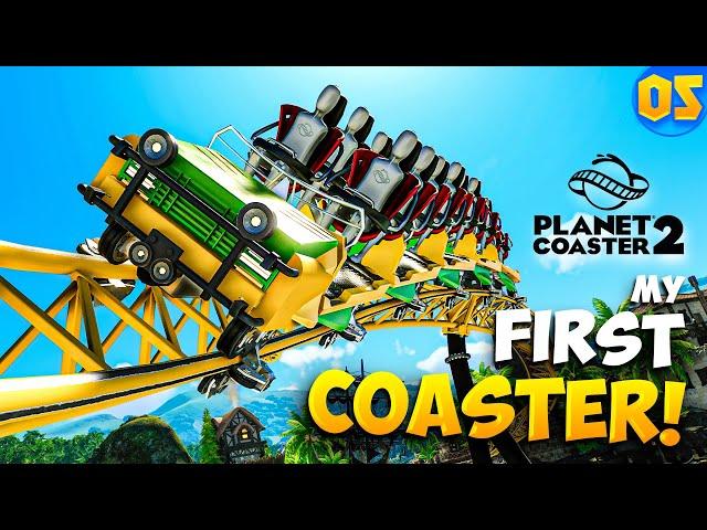 I Built My FIRST ROLLER COASTER in Planet Coaster 2! (#5)