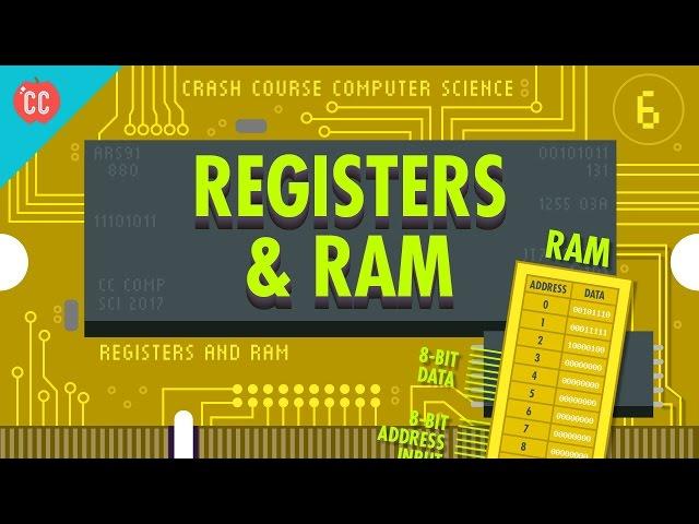 Registers and RAM: Crash Course Computer Science #6