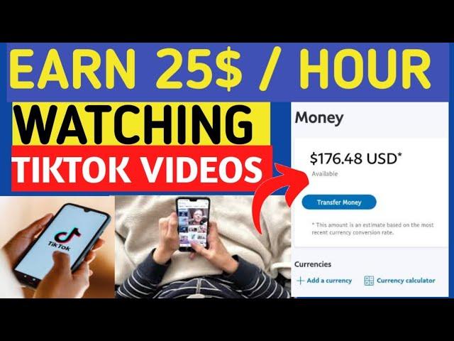 Earn 25$/hour watching TikTok videos | Make money online