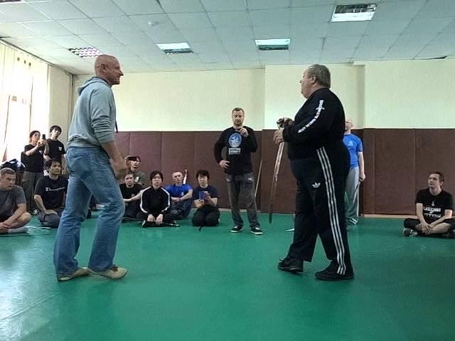 Mikhail Ryabko sword disarming with Sergei Oz