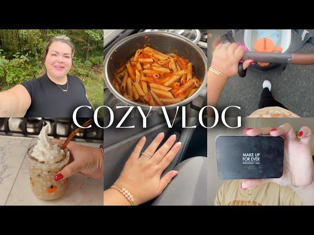 COZY FALL MORNING, QUICK MAKEUP HACK, NAIL APPT | VLOG