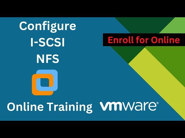 How to configure VMware vSphere Share storage i-scsi and NFS step by step guide.