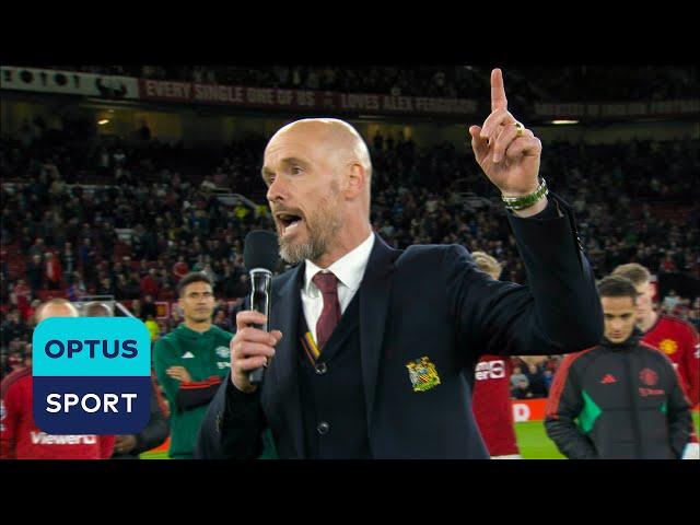 TEN HAG SPEECH: 'We will bring the cup back to Old Trafford' 