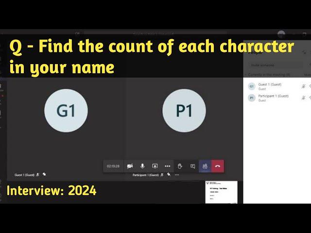 Find the count of each character of string in java | real interview question