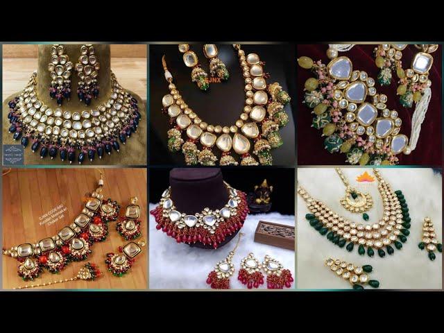 Latest Kundan Choker Necklace Designs/Kundan Choker Necklace Set