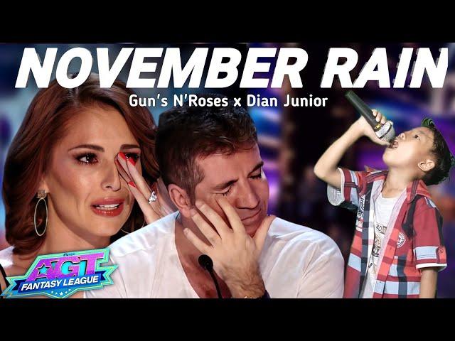 Very extraordinary Voice child cover Song November Rain when makes judges cry| AGT 2024