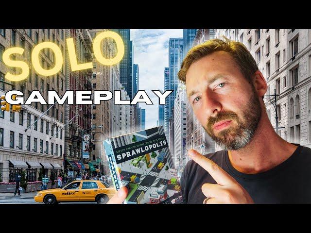 That was unexpected... SPRAWLOPOLIS Card Game Solo Playthrough