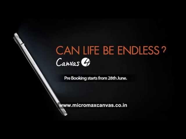 Micromax Canvas 4 Video Specification , Price , Full Details