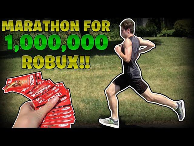 I Ran A MARATHON For 1 MILLION ROBUX! - Linkmon99 IRL #14