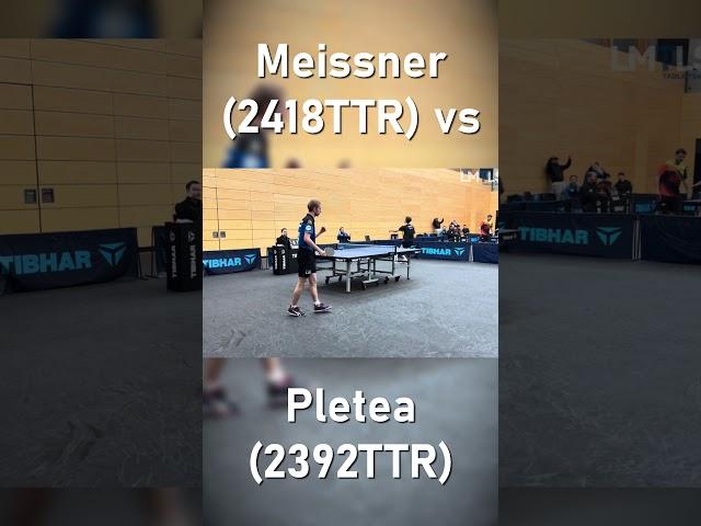 Wunderbarer Gegenspin unter Druck | Meissner(2418TTR) vs Pletea(2392TTR) #tischtennis