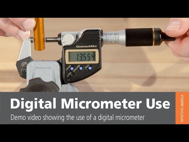 How To Use A Digital Micrometer From Mitutoyo