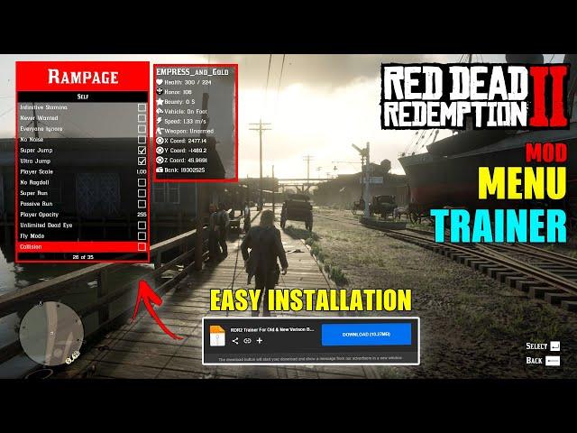 How To Download & Install Rampage Trainer Mods in Red Death Dedemption 2 | [FULL GUIDE] | 2025