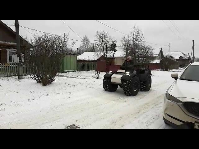 Вездеход ЛитЛ, погрузка в прицеп