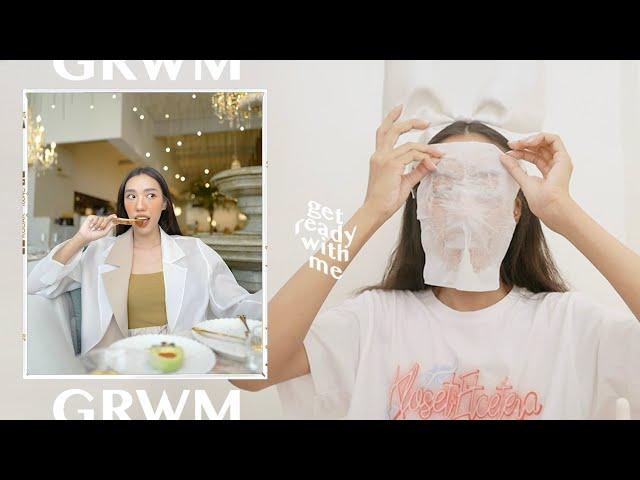 GRWM  แต่งหน้าแต่งตัวไป cafe กัน  l jjjiina