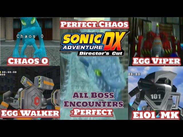 Sonic Adventure DX Director's Cut: All Boss Encounters - No Damage!!