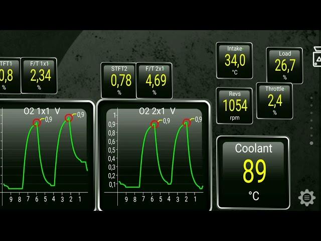 диагностика кислородных датчиков через elm327 obd scaner и torque mitsubishi outlander