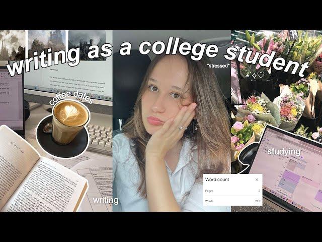 life as a student + writer VLOG  coffee date, clothinghaul, classes + brainstorming a fantasy novel