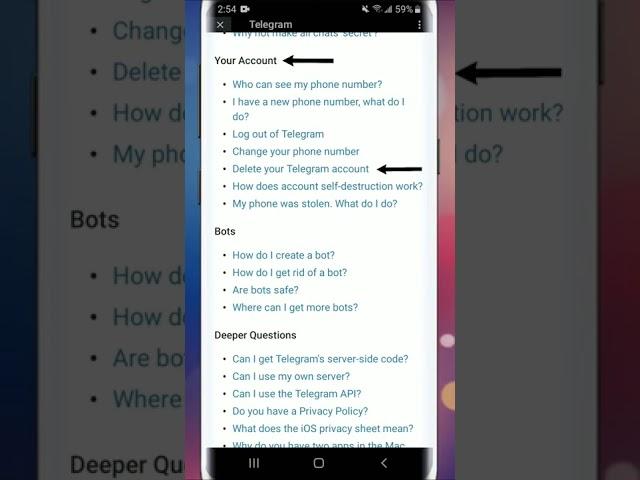 Akkamitti Telegram Account Keenya Balleessina? | How to delete Telegram account?