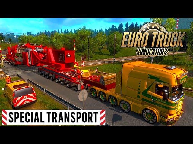 MEGA Transports | 260Ton | Euro truck simulator 2 | Scania truck with Heavy cargo