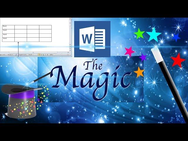 ms word magic tricks