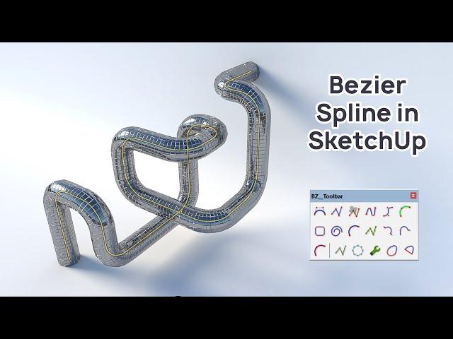 Bezier Spline in SketchUp - Plugin Tutorial