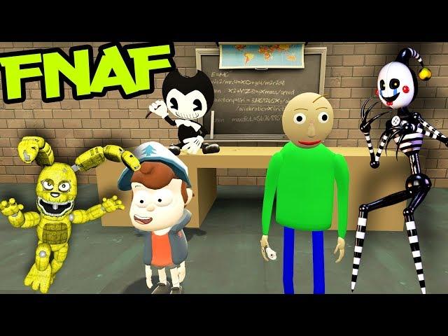 ANIMATRONICS CHASE US IN BALDI'S SCHOOL FNAF Garry's Mod