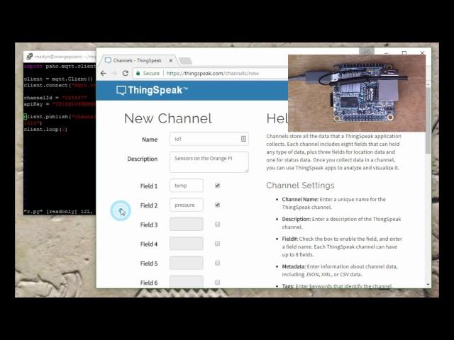 IoT: Orange Pi Connects to ThingSpeak via MQTT