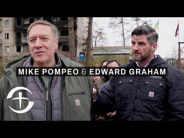 Edward Graham and Mike Pompeo in Ukraine