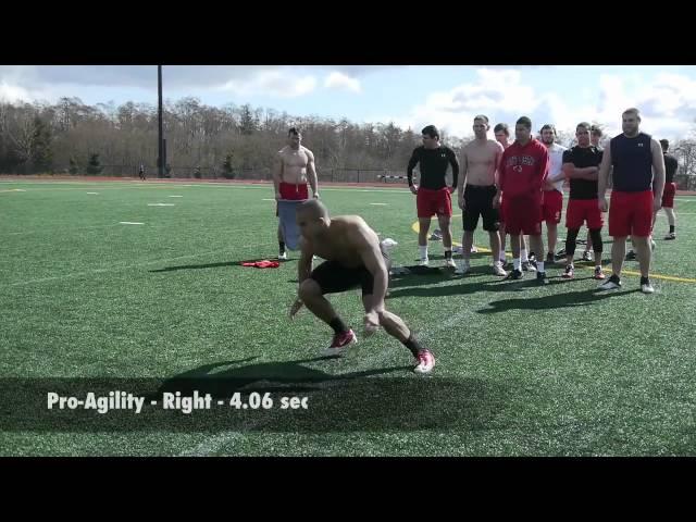 Bo Palmer SFU Football 2012 Testing - 2012 CFL Draft Prospect