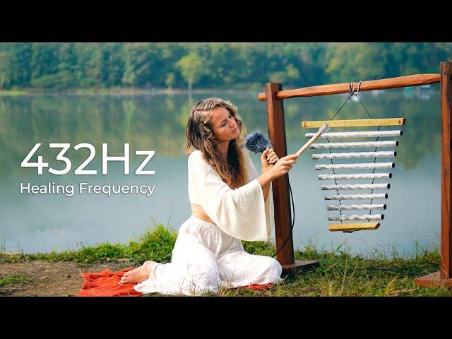 432Hz Healing Frequency | Angelic Deep Sleep Meditation Music | Full Body Relaxation