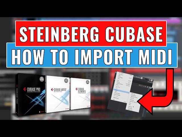 Steinberg #Cubase: How to Import MIDI  in Steinberg Cubase - OBEDIA Cubase Training