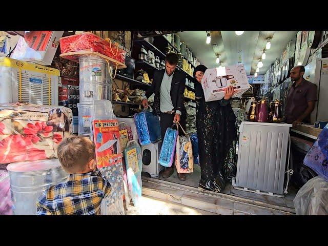 Start of school.️ Children prepare to go to school by going to town and buying clothes