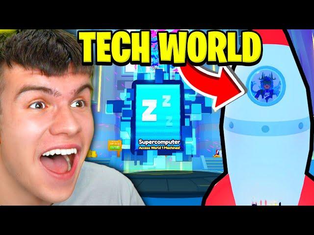 How To UNLOCK TECH WORLD In Roblox Pet Simulator 99!