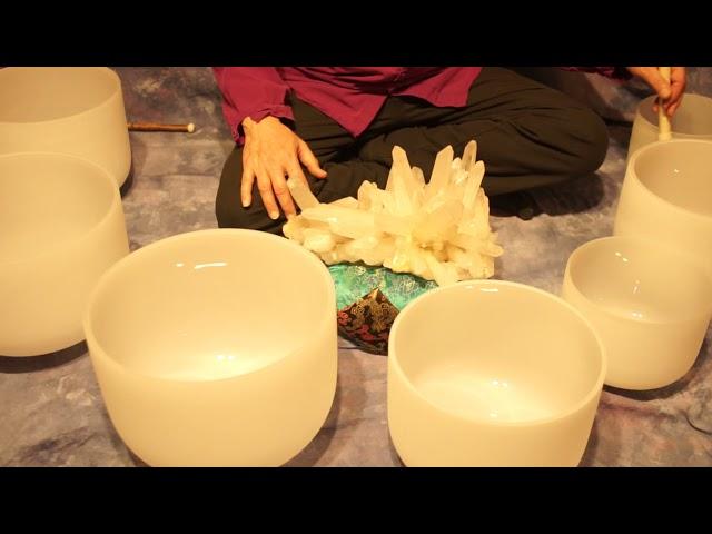 Crystal Bowl 70 min 7 Chakra Meditation~Crown/7th thru Root/1st~10 min Tone per Chakra w/Timestamps.