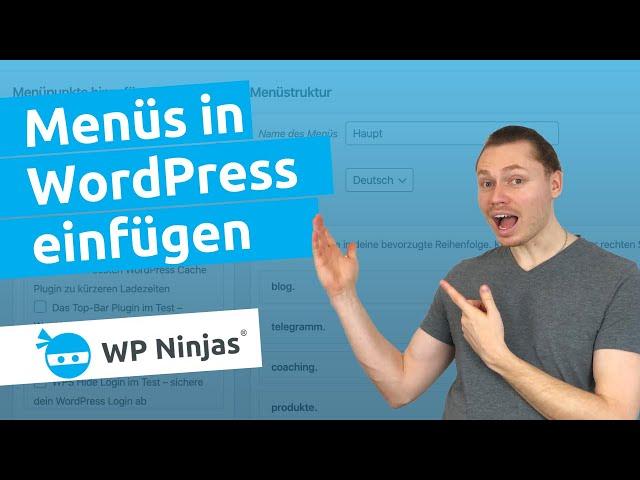 Ein WordPress Menü erstellen - Dropdown Menüs bauen, Kategorien, Tags und eigene Links einfügen