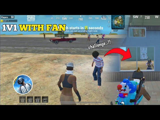 A FAN CHALLENGE ME FOR 1v1 FULL GAMEPLAY - PUBG MOBILE LITE BGMI LITE