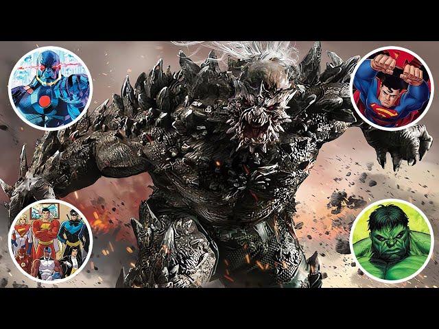 Doomsday's Best Fights: Superman, Darkseid, Justice League, & Hulk Showdowns