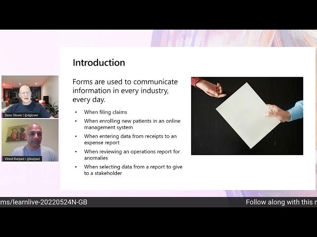 Learn Live: Extract data from forms with Form Recognizer | GBCLL09